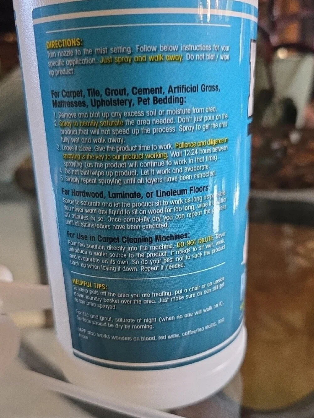 My Pet Peed Pet Urine Remover Spray Bottle -32oz